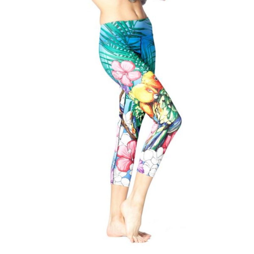 Eagle Rock Werkshop Lovebirds capri leggings